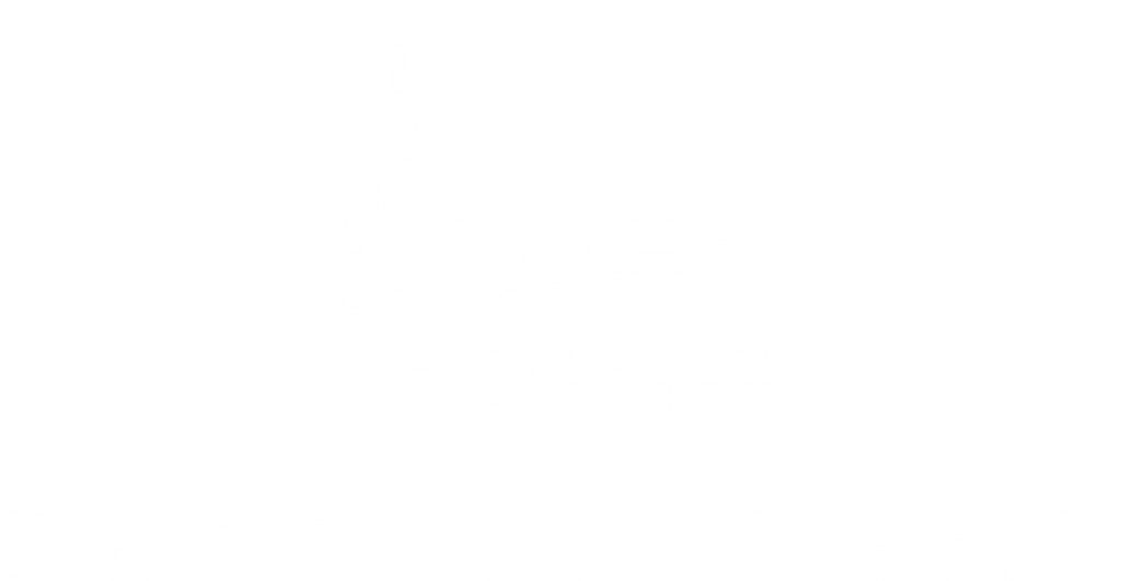 BEAT ACADEMY | Logo White | DJ Schule Dortmund | Producing-Unterricht